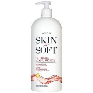 Avon Skin So Soft 33.8 Fluid Ounces Bonus Size Supreme Nourishment Body Lotion